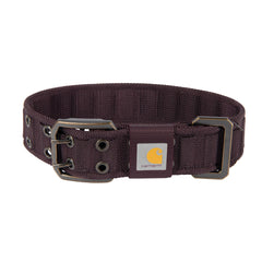 Carhartt wide webbing dog collar front view shows durable, all day comfort for large dogs