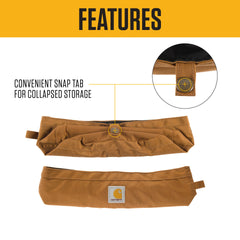 Carhartt Travel Dog Bowl tucked in a pack for quick access