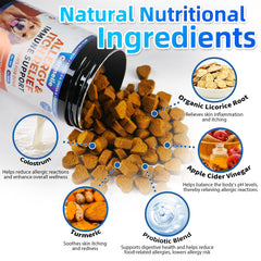 Carmelie ingredients close-up highlights omega-3 and probiotics