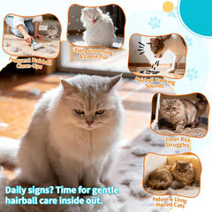 Carmelie digestive-support ingredients promote smoother digestion and furball passage.
