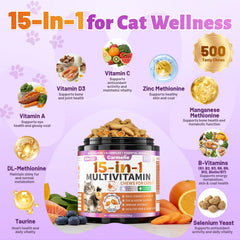 Carmelie Taurine for Cats skin and coat formula promotes softness, shine, and reduced shedding.