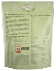 Close-up of CARNA4 Flora4 texture showing sprouts delivering probiotics for digestive support.