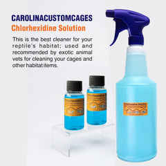 CAROLINACUSTOMCAGES 32 oz sprayer with refills for ongoing habitat sanitation