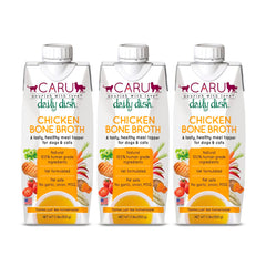 Caru Daily Dish pour-over bowl improves meal aroma and hydration for pets.