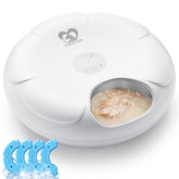 Casfuy automatic cat feeder front view with timer and compact design