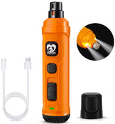 Casfuy dog nail grinder with 2 LED lights for precise quick trimming.