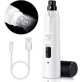 Casfuy dog nail grinder with LED light for precise, stress-free trimming.