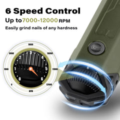 Casfuy LED lights illuminate nails for safer, more accurate trimming.