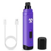Casfuy dog nail grinder purple body for gentle, quiet trimming