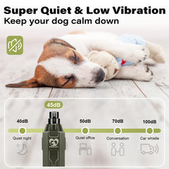 Casfuy whisper-quiet motor minimizes stress during grooming.