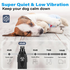 Casfuy whisper-quiet motor reduces stress during nails.