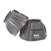 Cashel rubber bell boots Black M front view, hoof protection during movement