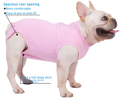 Caslfuca anti-lick protection design helps keep wounds covered during home recovery.