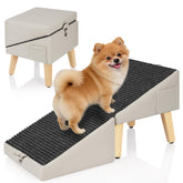 Casremee foldable dog ramp for couch with 23° incline for safe access