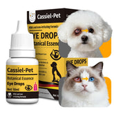 Cassiel Pet Eye Drops bottle closeup for gentle eye care in pets