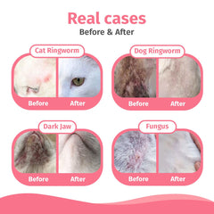 Cassiel pet soothing spray features natural ingredients to calm irritation.