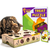 Cat Amazing shark tank puzzle box engaging curious cats during play.