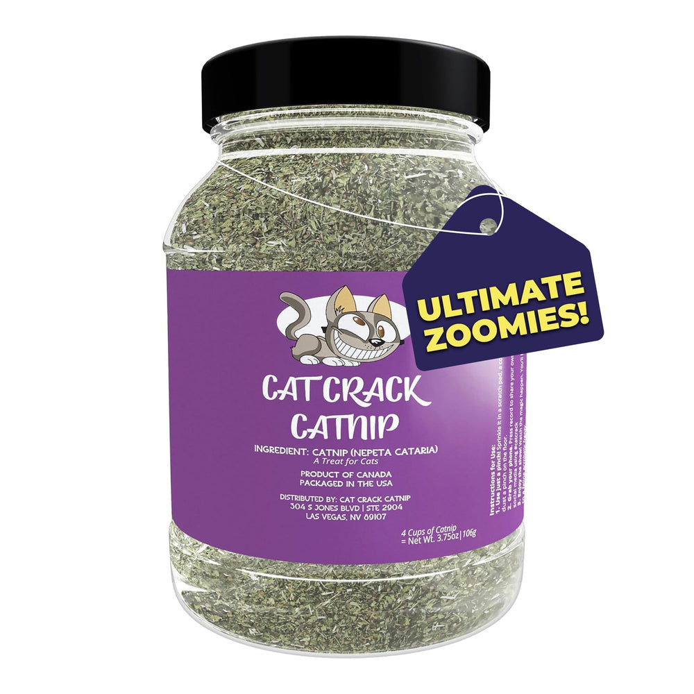 Cat Crack catnip bag sealed for fresh, potent playtime.