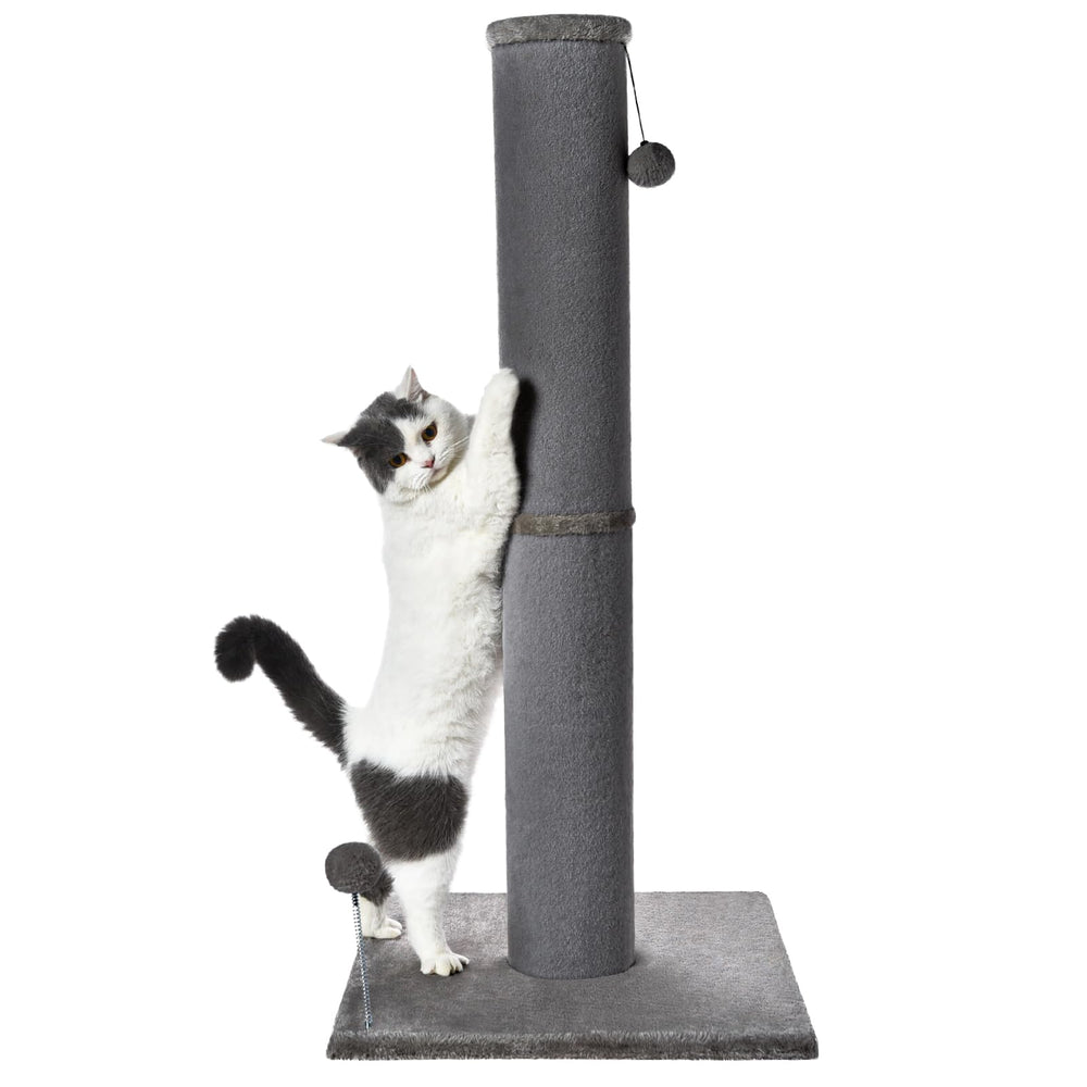 Cat Craft Bobcat post side view highlighting the tall carpet scratching surface.
