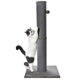 Cat Craft Bobcat post side view highlighting the tall carpet scratching surface.