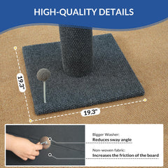 Cat Craft sturdy base ensures stability during play sessions.
