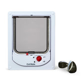 Cat Mate 4-Way Locking Flap with magnet entry keeps outsiders out.