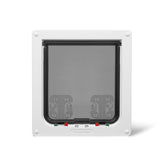 Cat Mate 4-Way Locking Large Cat Flap front view with draft seal for energy efficiency.
