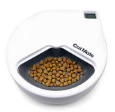 Cat Mate C300 front view with three meal compartments for cats or small dogs.