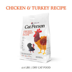 Close-up of Cat Person kibble texture for a grain-free cats diet