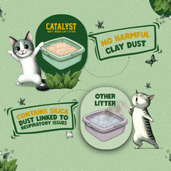 Catalyst lightweight litter makes handling and pouring quick and mess-free