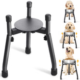CatAve elevated dog bowl stand assembly shows separated bowls for hygiene.