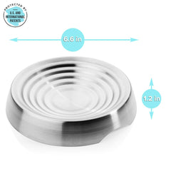 CatGuru stainless steel bowl option for durable, easy cleaning and long use.