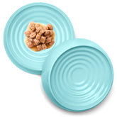 CatGuru cat bowls with a wide shallow dish for whisker-friendly feeding.