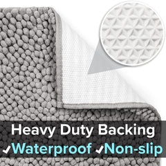CatGuru XXL gray mat highlights waterproof backing protecting floors from spills