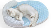 CATISM cooling mat with textured surface offers quick heat relief for your cat.