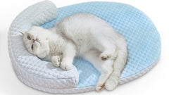 CATISM cooling mat with textured surface offers quick heat relief for your cat.