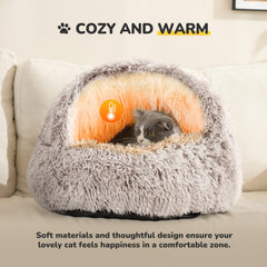 CATISM non-slip bottom cat bed stays in place