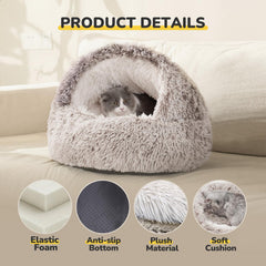 CATISM self-warming cat bed cave keeps your cat comfy