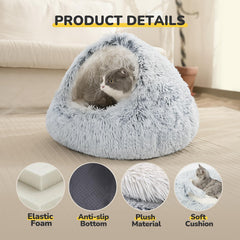 CATISM Self-warming cat cave offers a secure, private retreat for relaxed lounging.