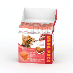 Catit Creamy salmon on dish invites interactive feeding and enrichment