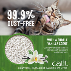 Catit Go Natural compostable litter from upcycled materials.