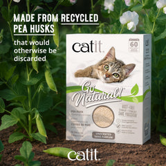Catit Go Natural dust-free paw-friendly texture in litter box