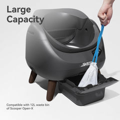 CATLINK heavy-duty bags resist tears for secure litter disposal.