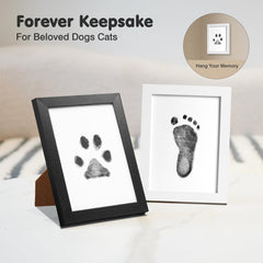 catose inkless paw print kit cat paw print framed for a mess-free keepsake