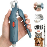 CATPICK 2-in-1 nail clipper and grinder, front view, for precise trimming.