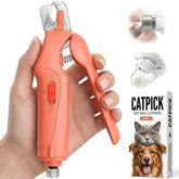 CATPICK 2-in-1 nail clipper and grinder with LED light for precise trimming.