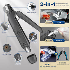 Catpick Care LED visibility light close-up for safer, gradual trims