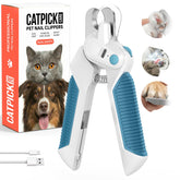 Catpick Care nail clippers with dual LED lights for precise at-home grooming.