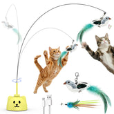 CATPICK interactive cat toy shows a flying bird for indoor chase play