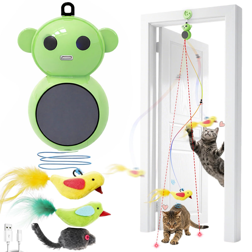 Catpick interactive flying bird toy engages indoor chase and exercise